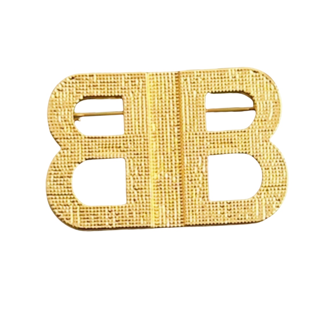 BAB001 Balenciaga BB Brooch pin - ccjewelryacc