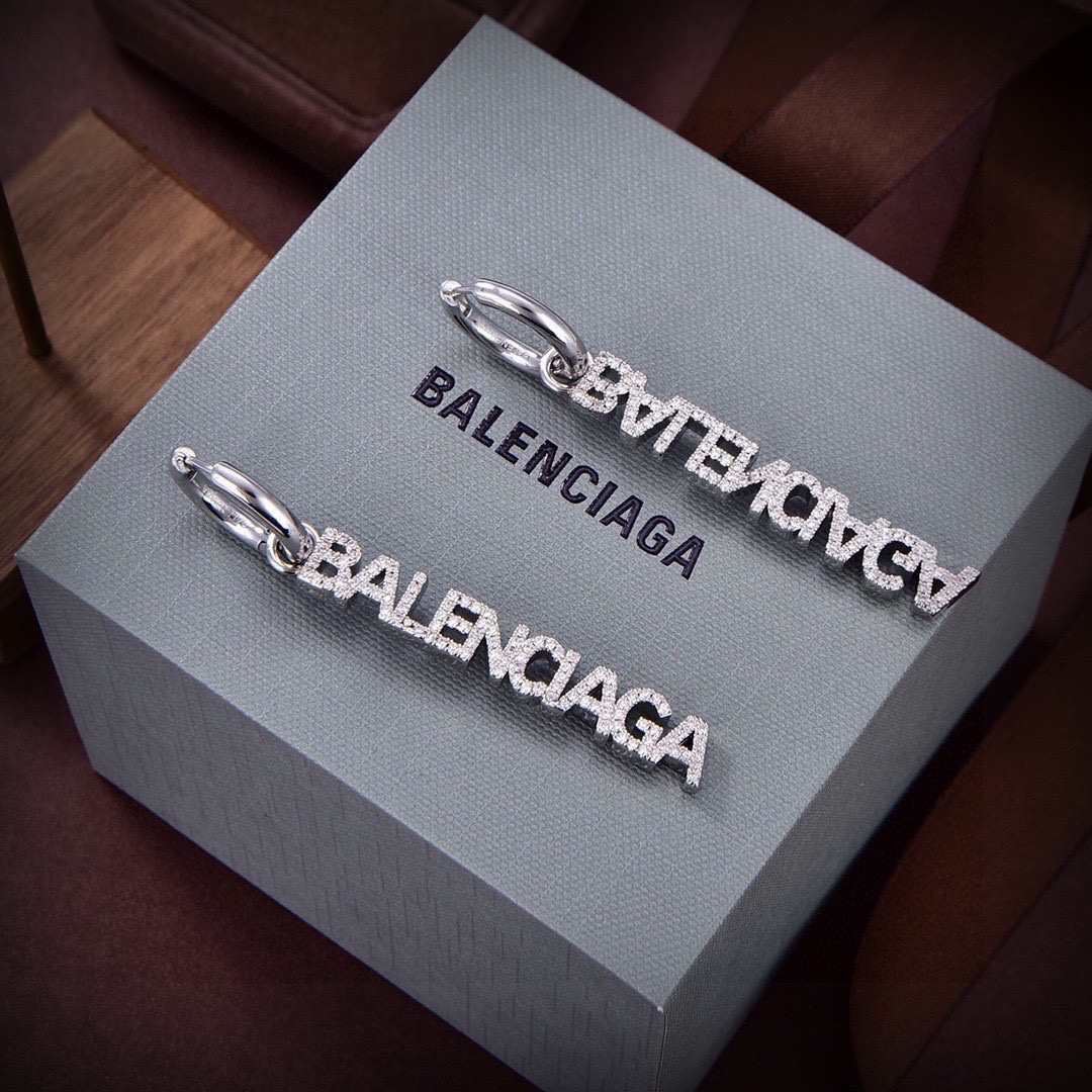 BAE021 Balenciaga letter drop earrings - ccjewelryacc