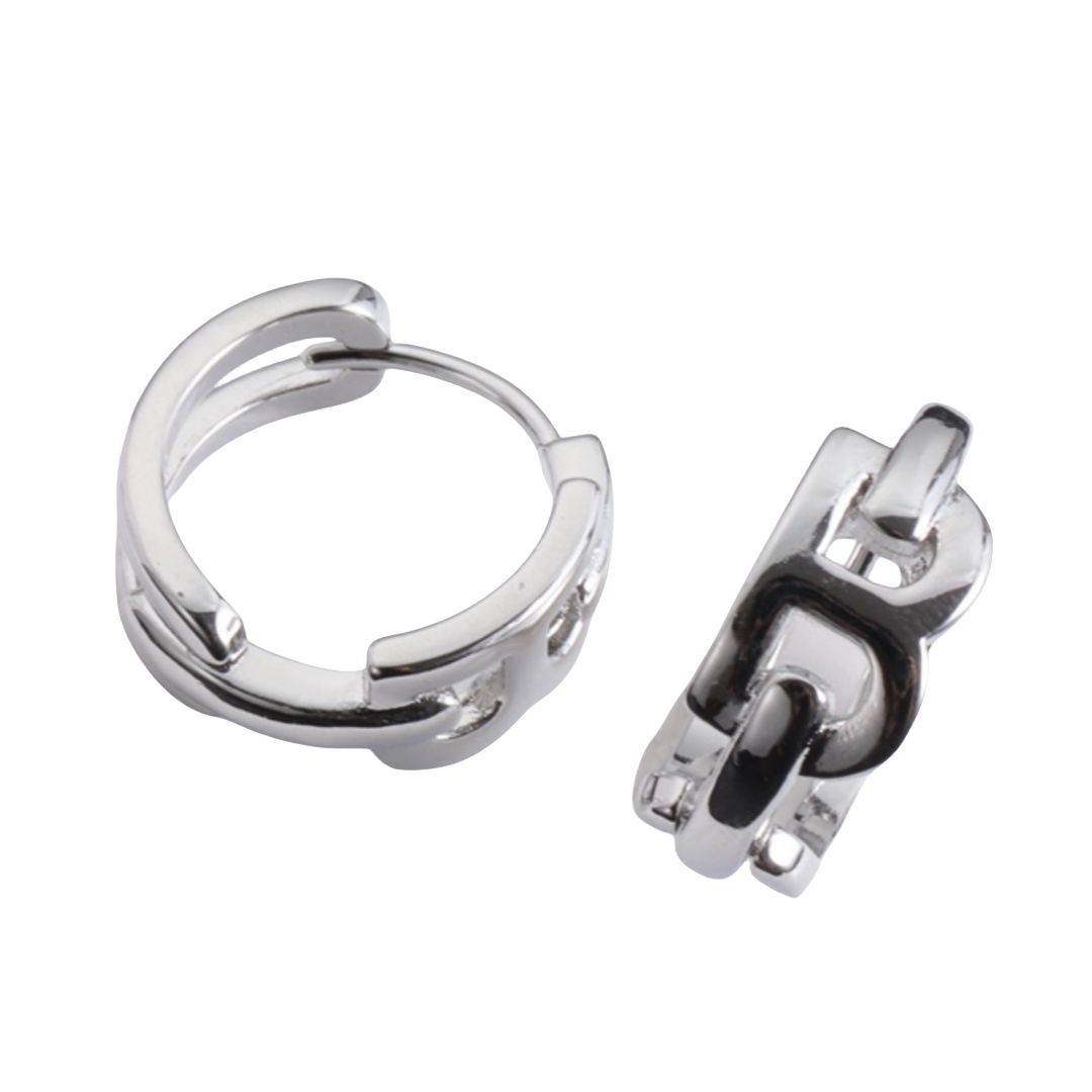 BAE012 Balenciaga B Hoop earrings - ccjewelryacc