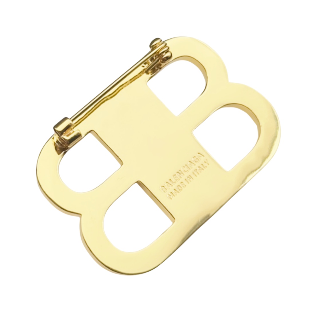 BAB005 Balenciaga BB Brooch pin with crystal - ccjewelryacc
