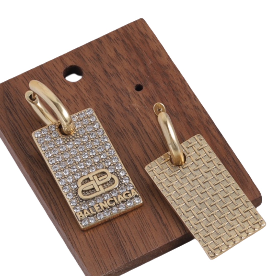 BAE029 Balenciaga BB crystal fashion earrings - ccjewelryacc