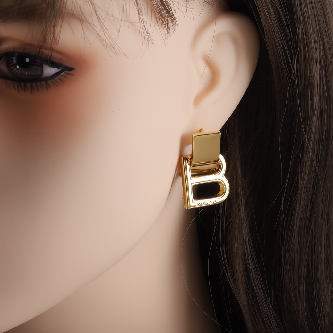 BAE027 Balenciaga BB ICON fashion earrings - ccjewelryacc
