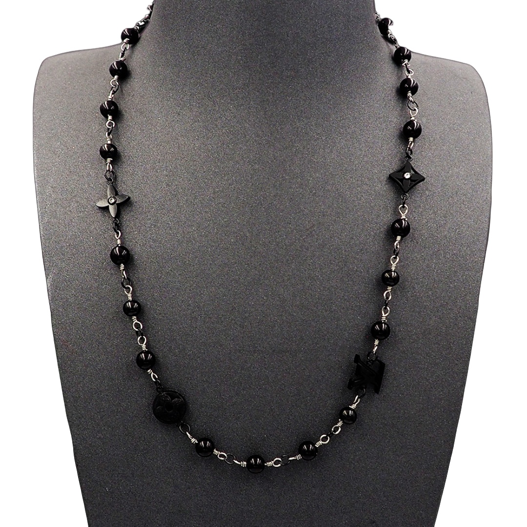 LVN049 LV Pearls necklace - ccjewelryacc