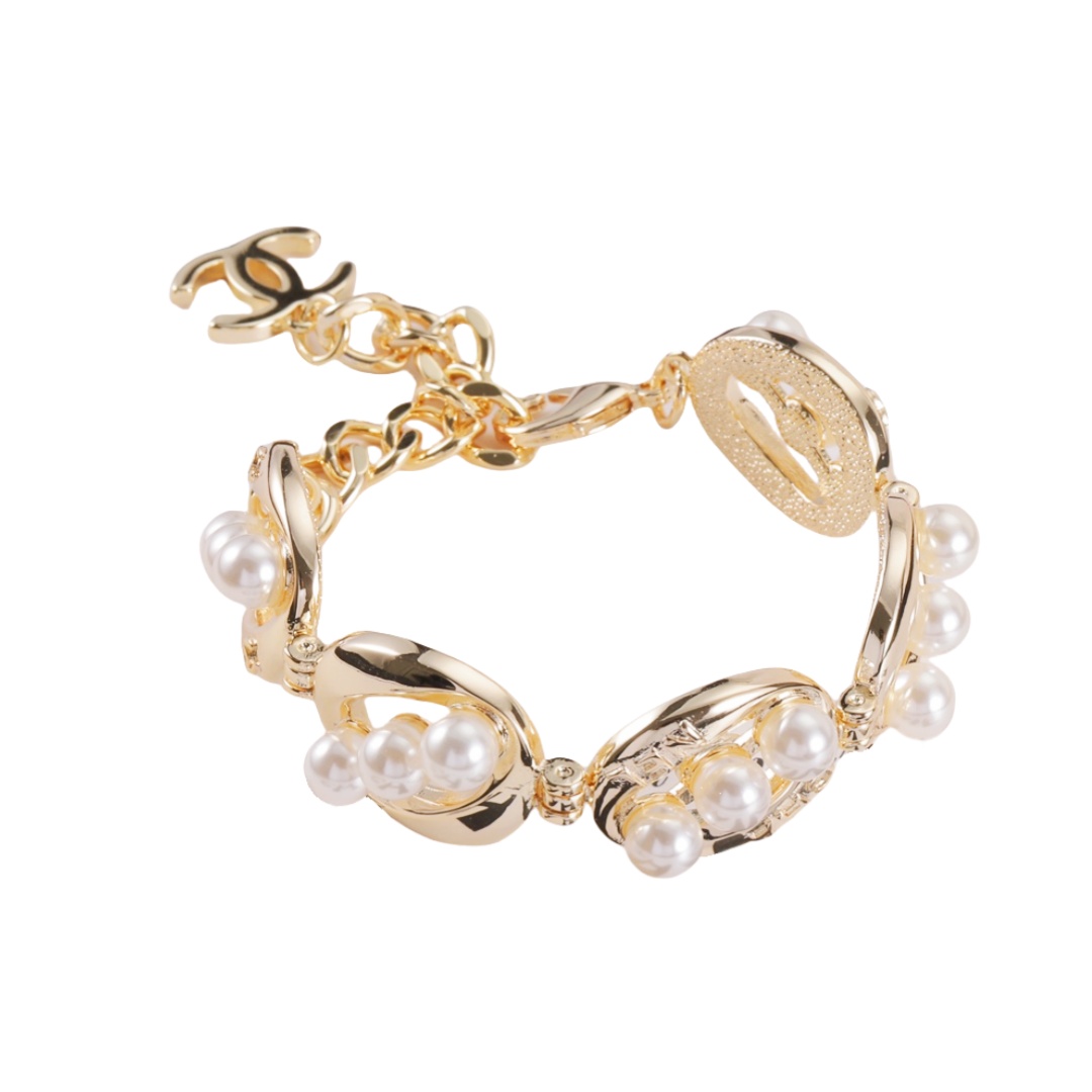 CCS110 Chanel pearl bracelet - ccjewelryacc