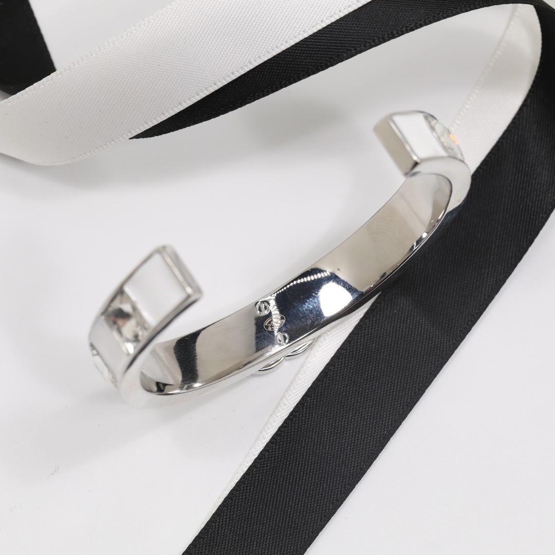 CCS100 Chanel crytal and enamel Bangle bracelet - ccjewelryacc