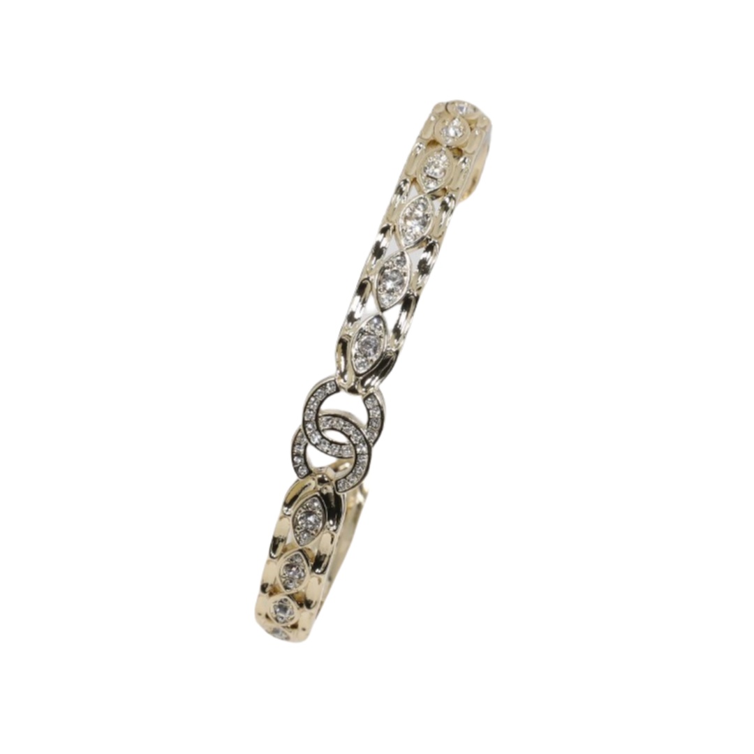 CCS129 Metal Hollow Out cc logo cuff bracelet - ccjewelryacc