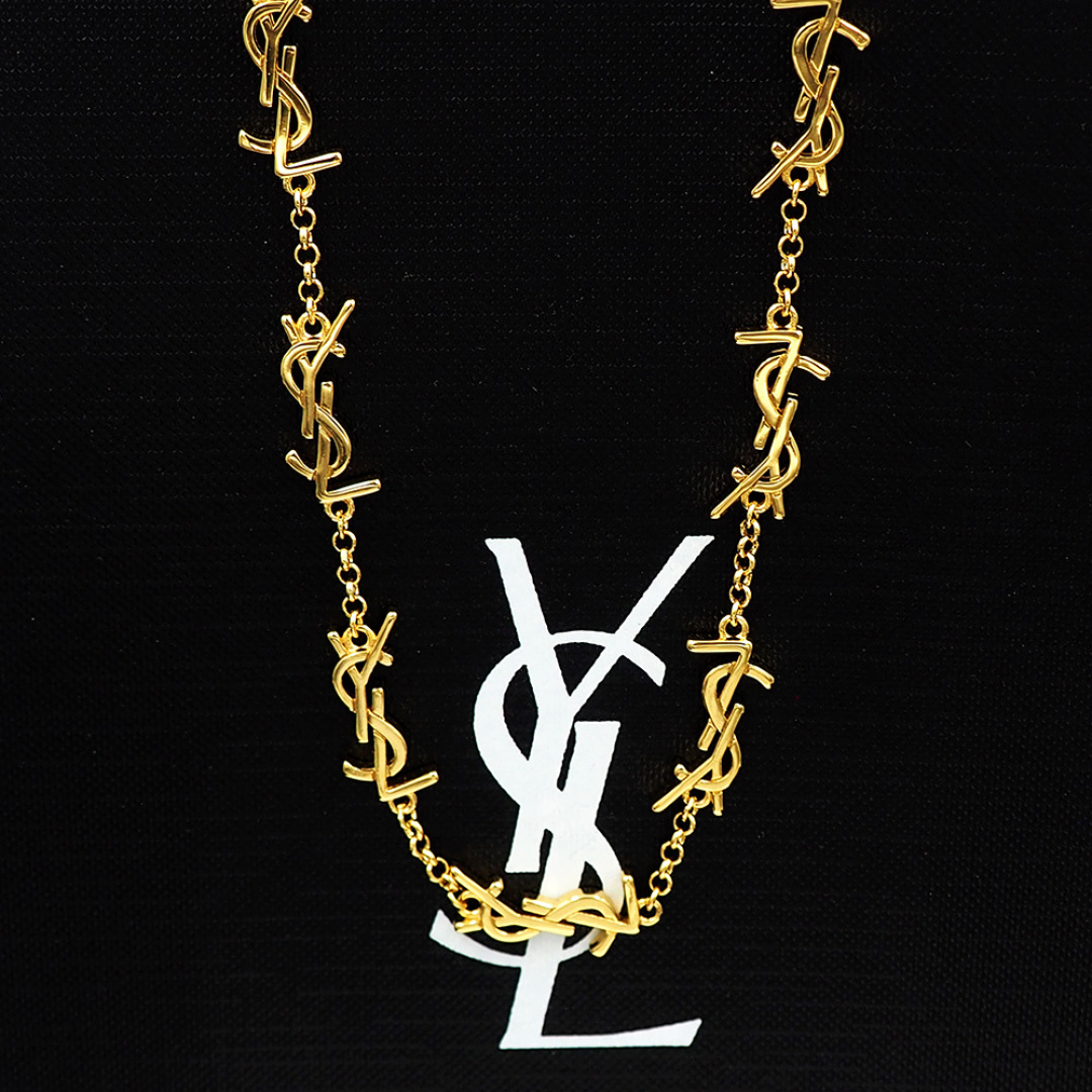 YYN004 YSL letter Cassandre choker necklace 12 motif - ccjewelryacc