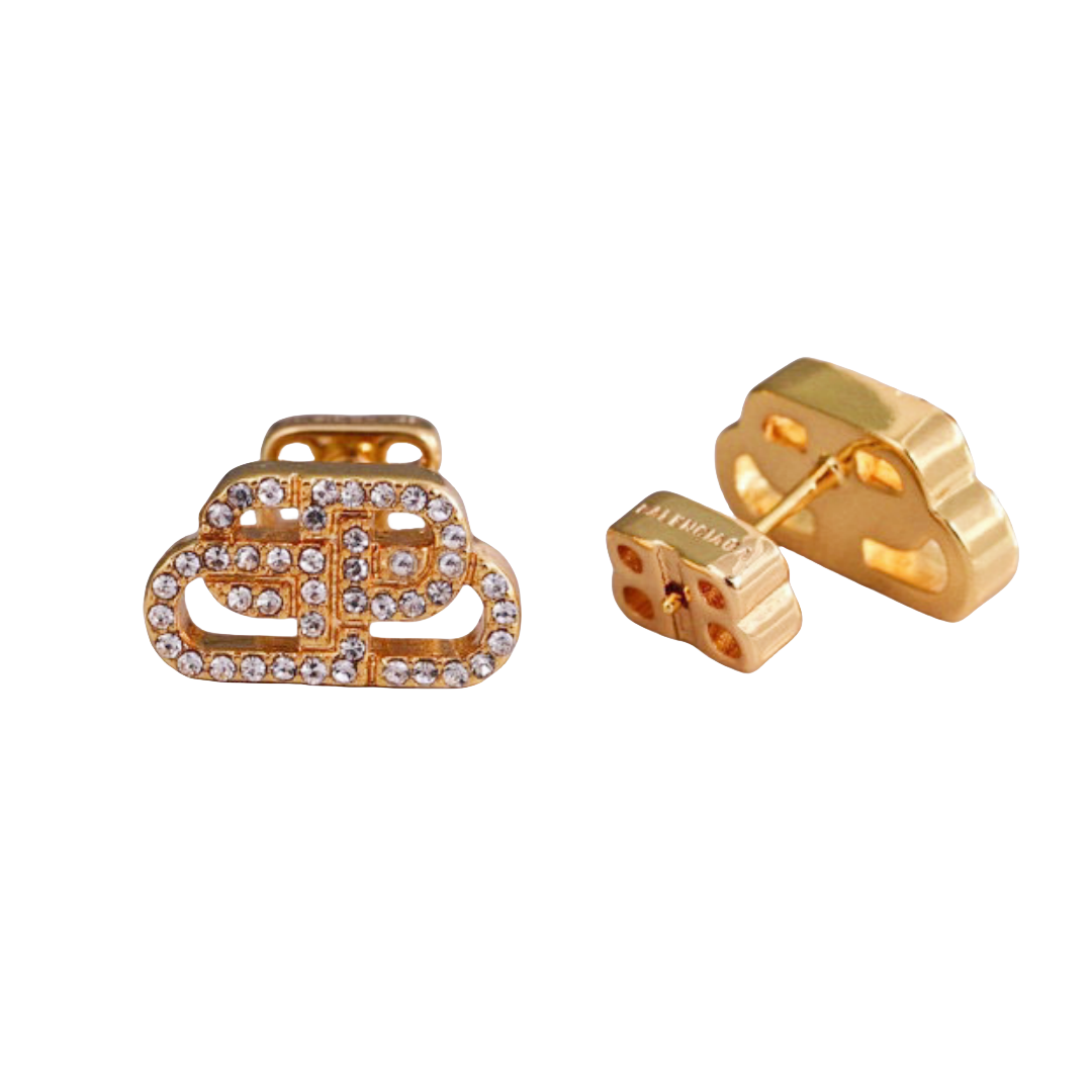 BAE030 Balenciaga BB ICON fashion earrings with crystal - ccjewelryacc