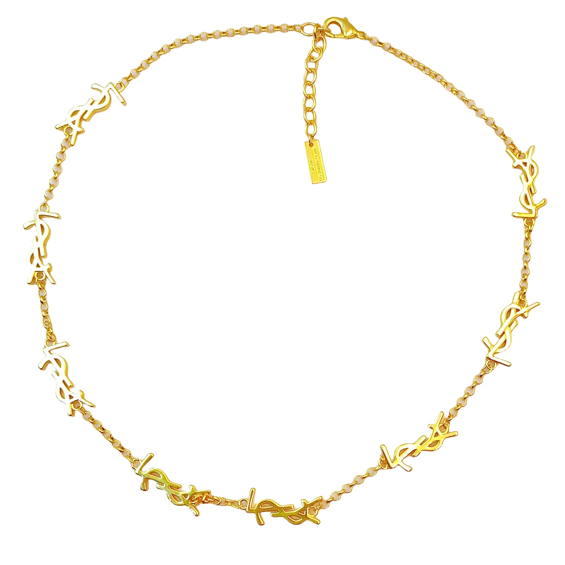 YYN014 YSL letter Cassandre choker necklace 8 motifs - ccfashionjewelry