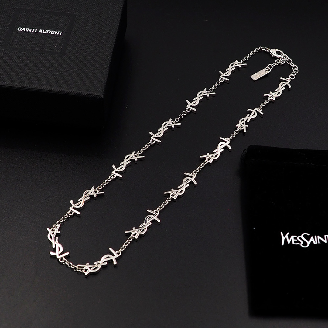 YYN004 YSL letter Cassandre choker necklace 12 motif - ccjewelryacc