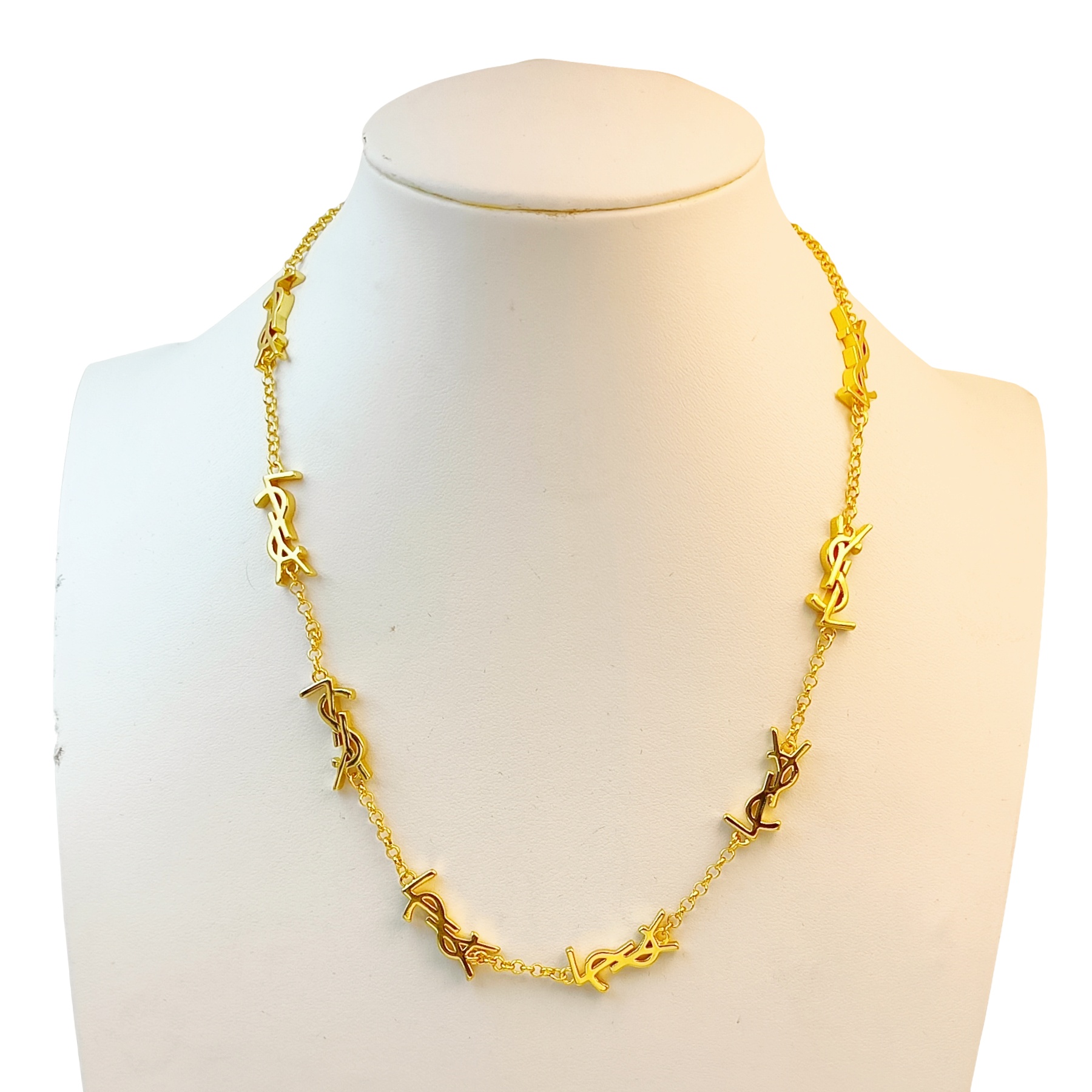 YYN014 YSL letter Cassandre choker necklace 8 motifs - ccjewelryacc