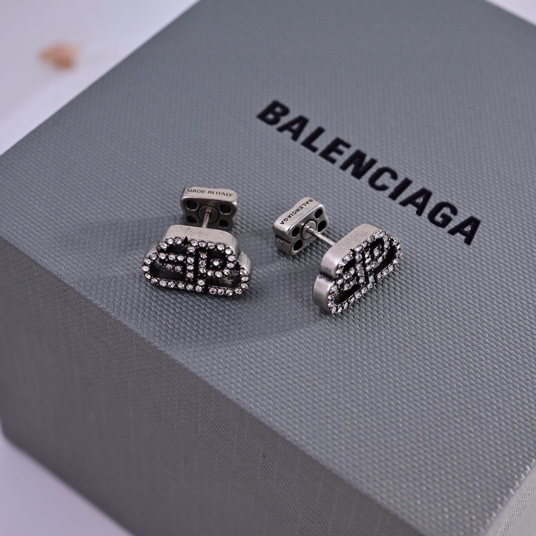 BAE030 Balenciaga BB ICON fashion earrings with crystal - ccjewelryacc
