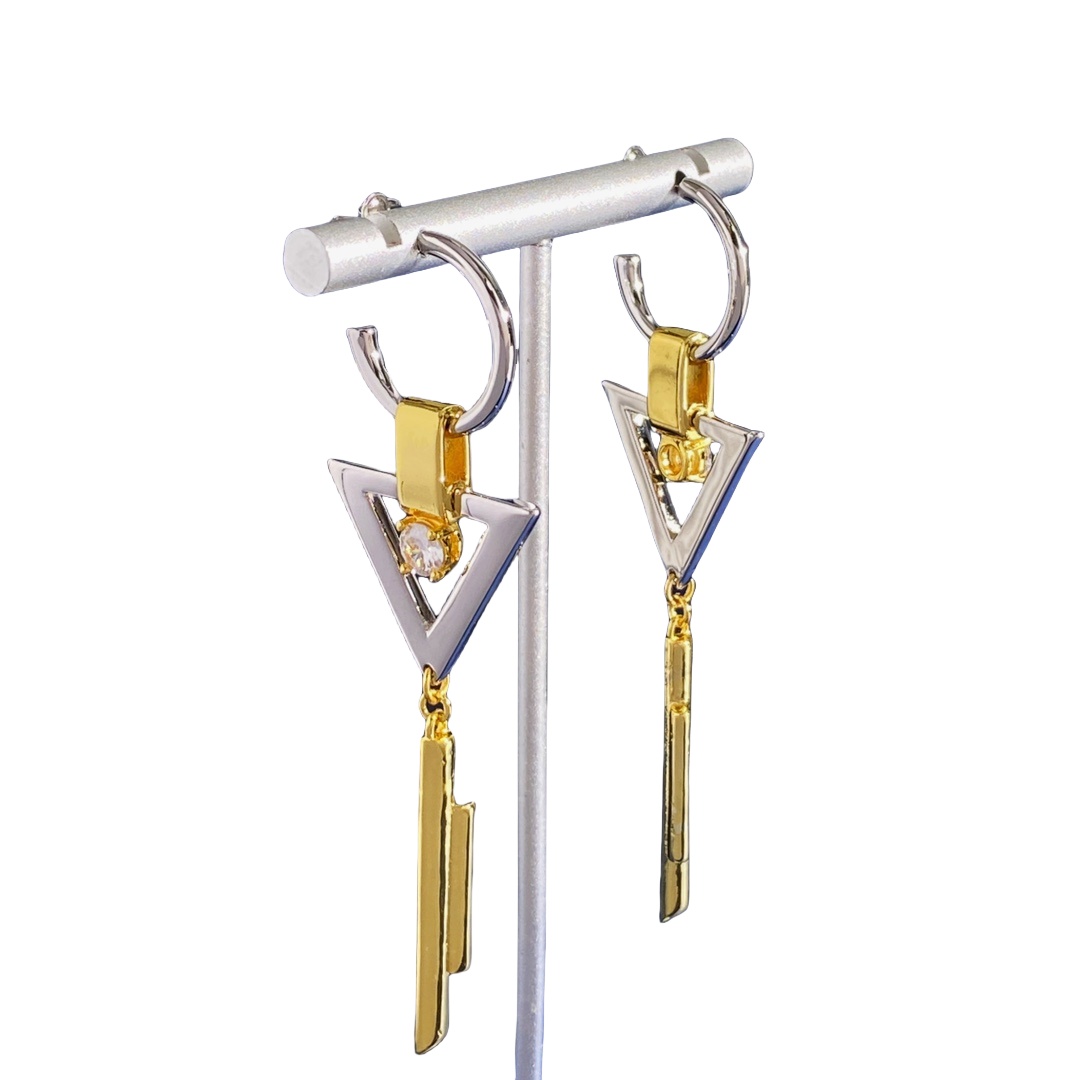 LVE141 louis vuitton M02181 Sparkle V Earrings - ccjewelryacc
