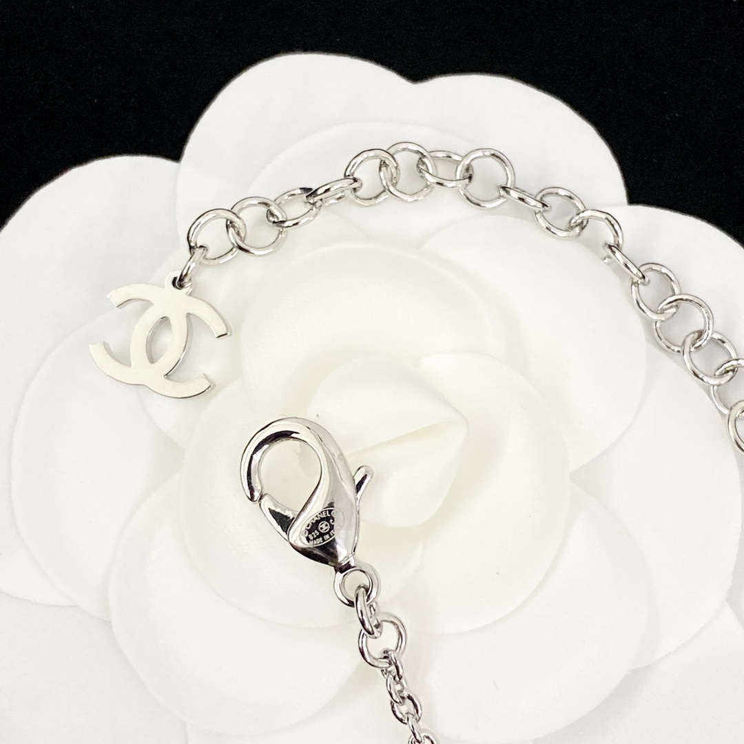 CCN212 Chanel 25 pearl pink heart necklace - ccjewelryacc