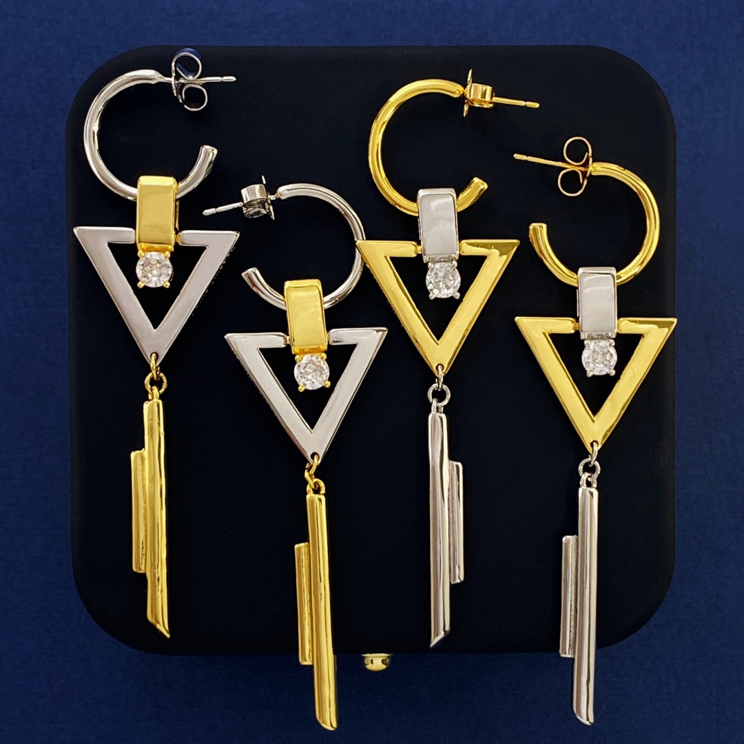 LVE141 louis vuitton M02181 Sparkle V Earrings - ccjewelryacc