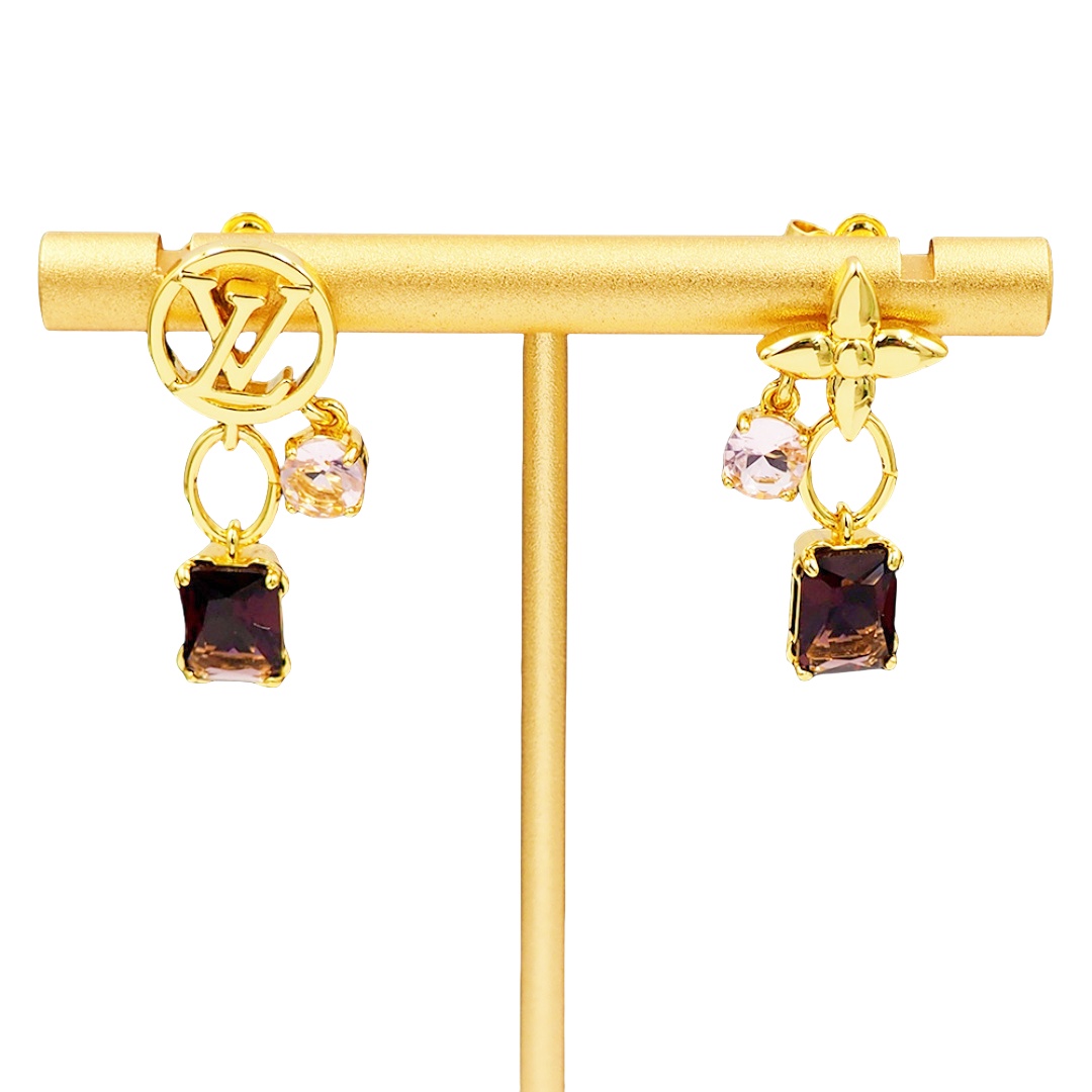 LVE140 louis vuitton M02891 LV Circle Heirloom Earrings - ccfashionjewelry