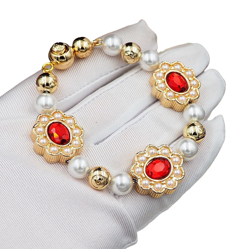 LVS082 LV Dynasty Flower Bracelet - ccjewelryacc