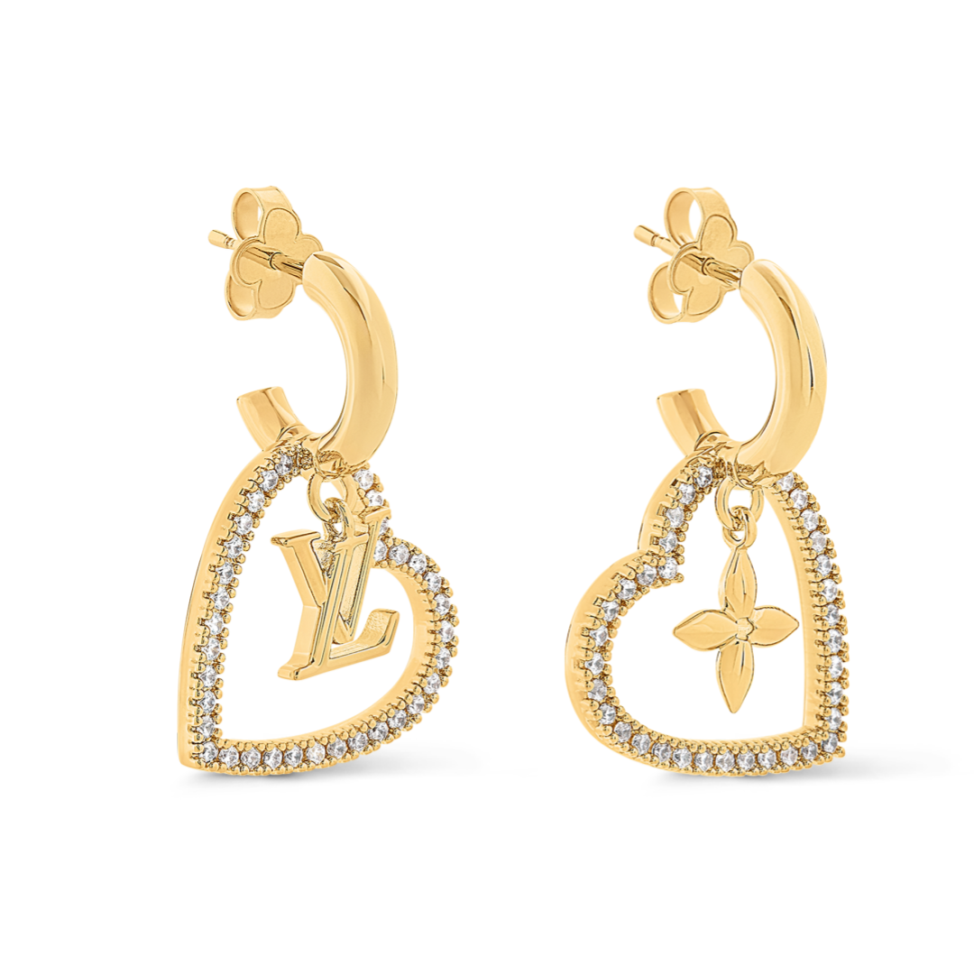 LVE142 louis vuitton M02308 My LV Heart Earrings - ccjewelryacc