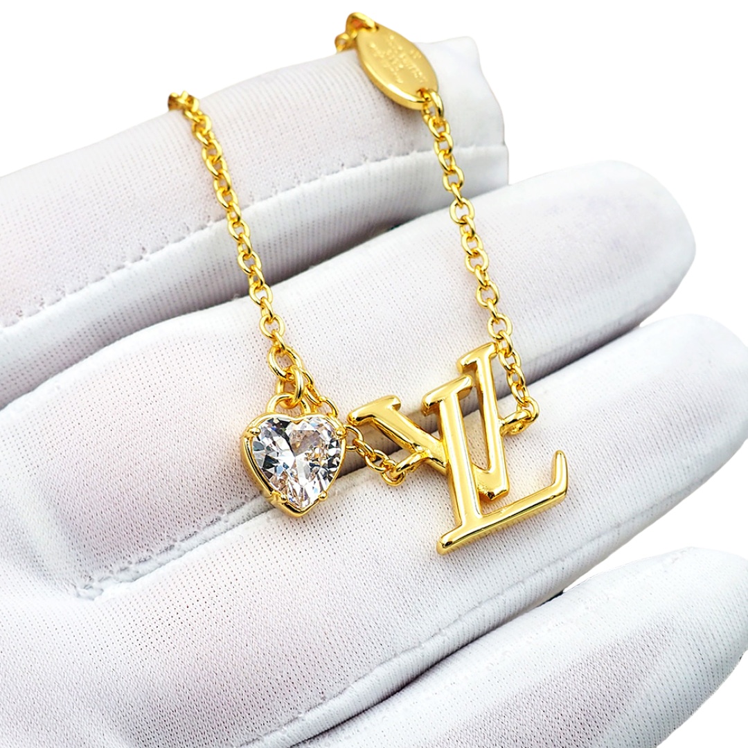 LVS084 M1342A LV Iconic Heart Bracelet - ccjewelryacc