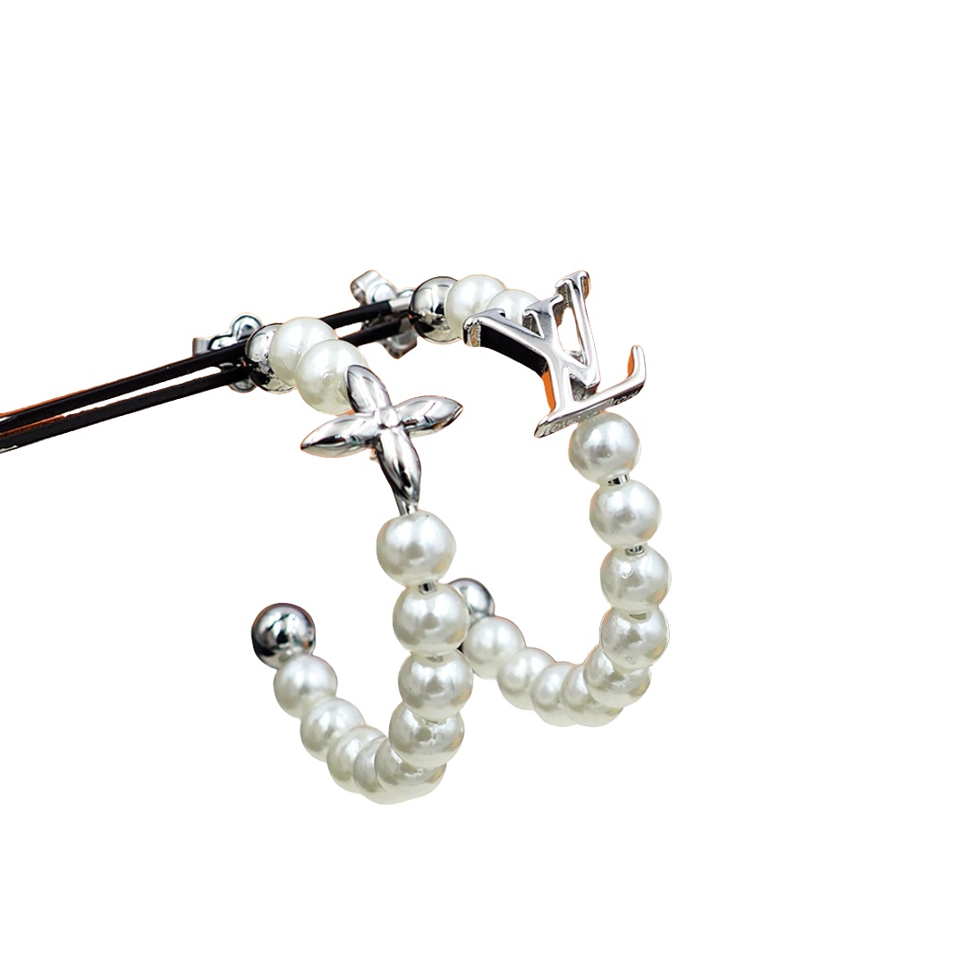 LVE144 Louis vuitton MY LV Pearl earrings - ccjewelryacc