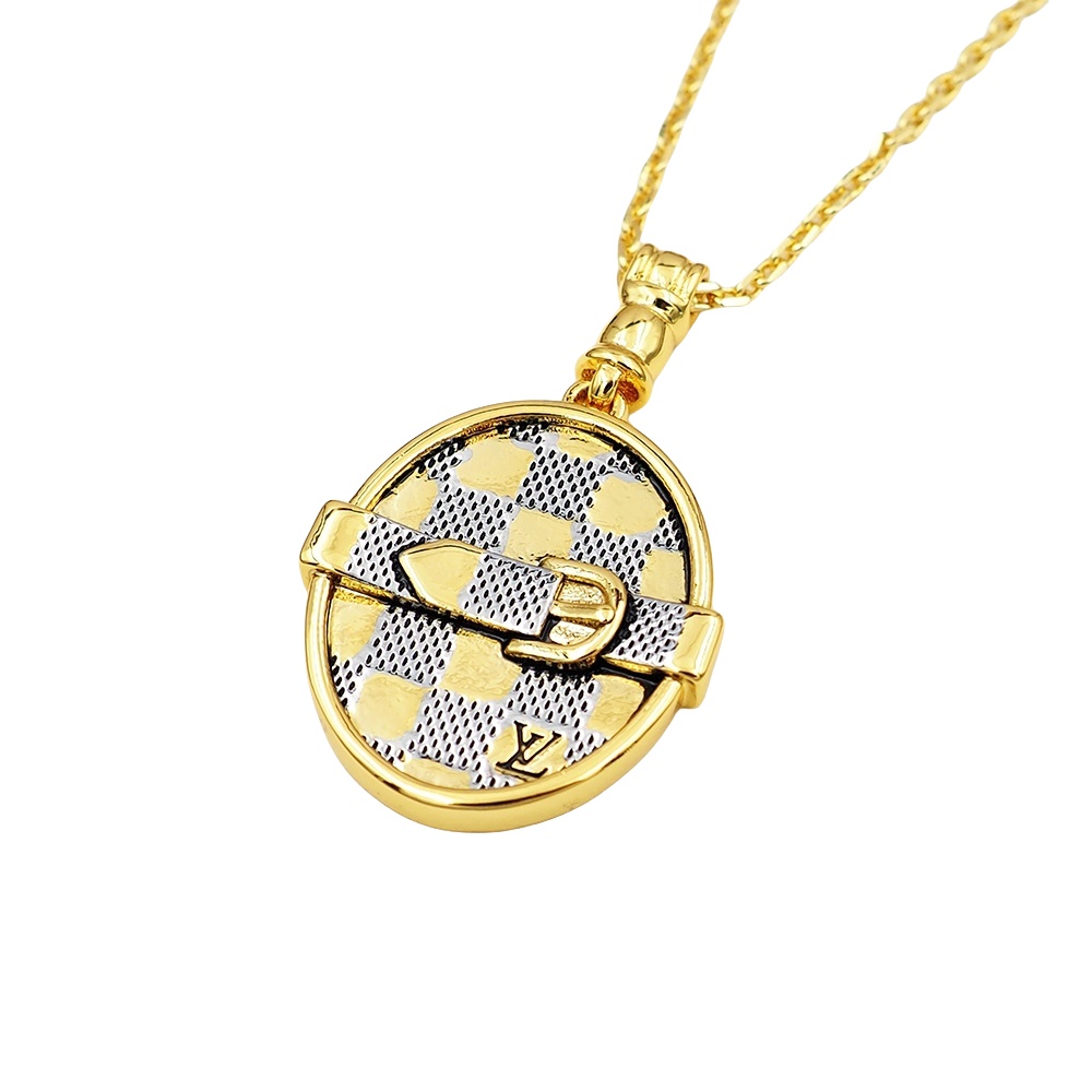 LVN073 M02255 LV Dog Pendant Necklace For Men - ccjewelryacc