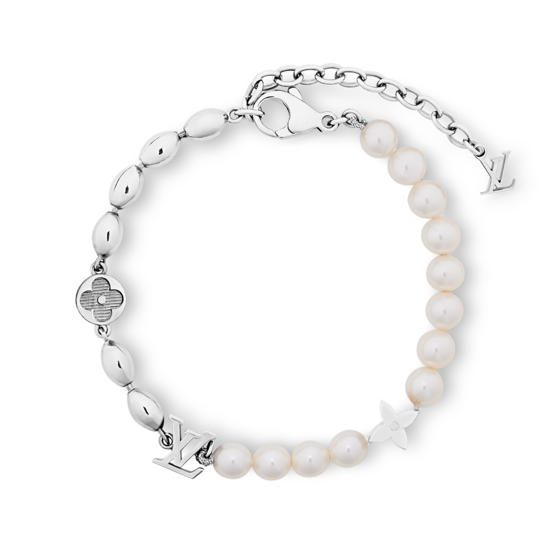 LVS085 LV M1556A Pearls Fusion Bracelet - ccjewelryacc