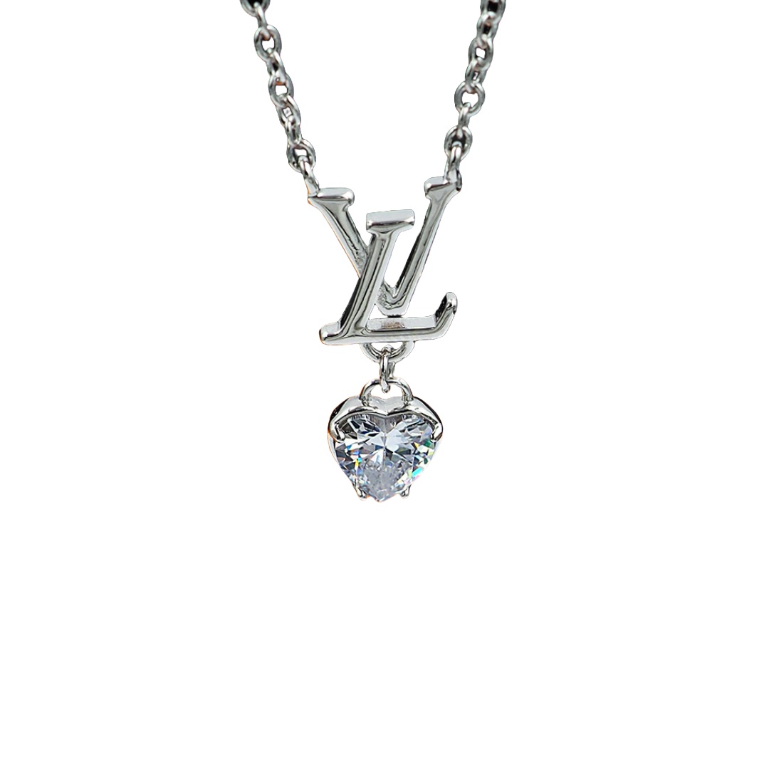 LVN097 M02387 LV Iconic Heart Necklace - ccjewelryacc