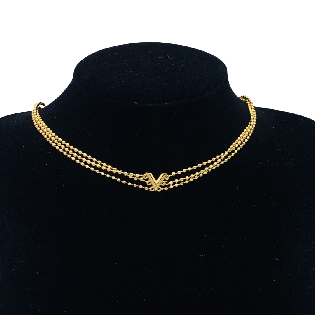 LVN114 V Choker necklace for women - ccjewelryacc