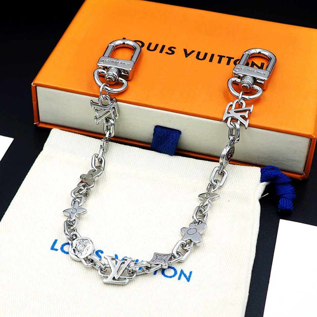 LVW001 LOUIS VUITTON LOUIS VUITTON Monogram Craggy Belt Chain And Bag Charm For Men - ccjewelryacc