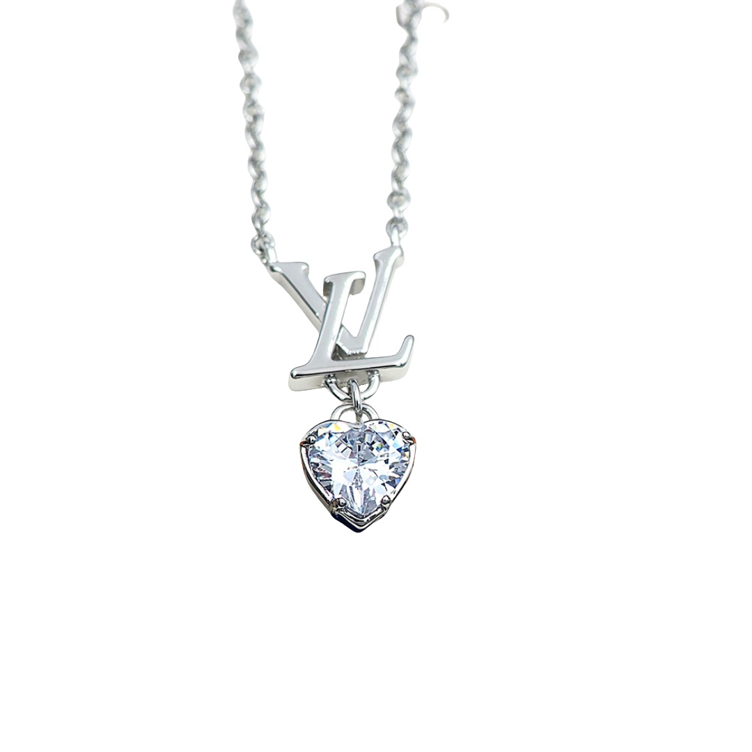 LVN097 M02387 LV Iconic Heart Necklace - ccjewelryacc