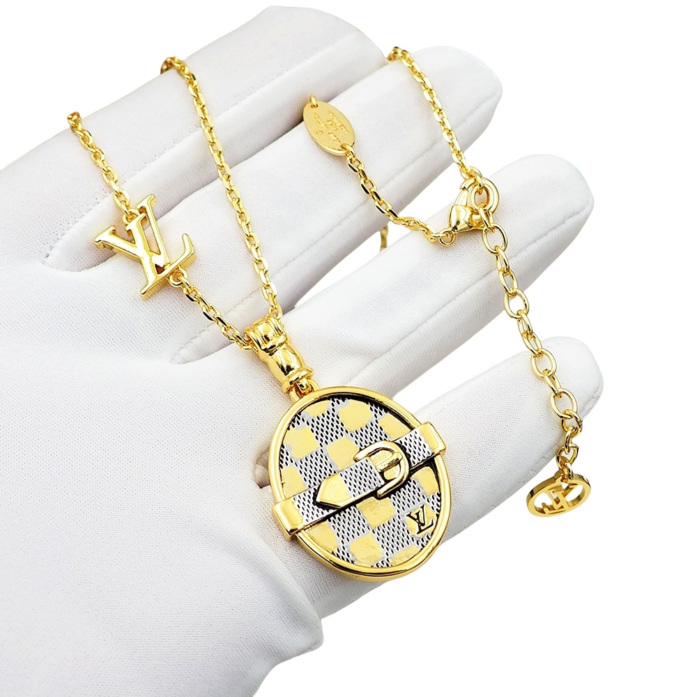 LVN073 M02255 LV Dog Pendant Necklace For Men - ccjewelryacc