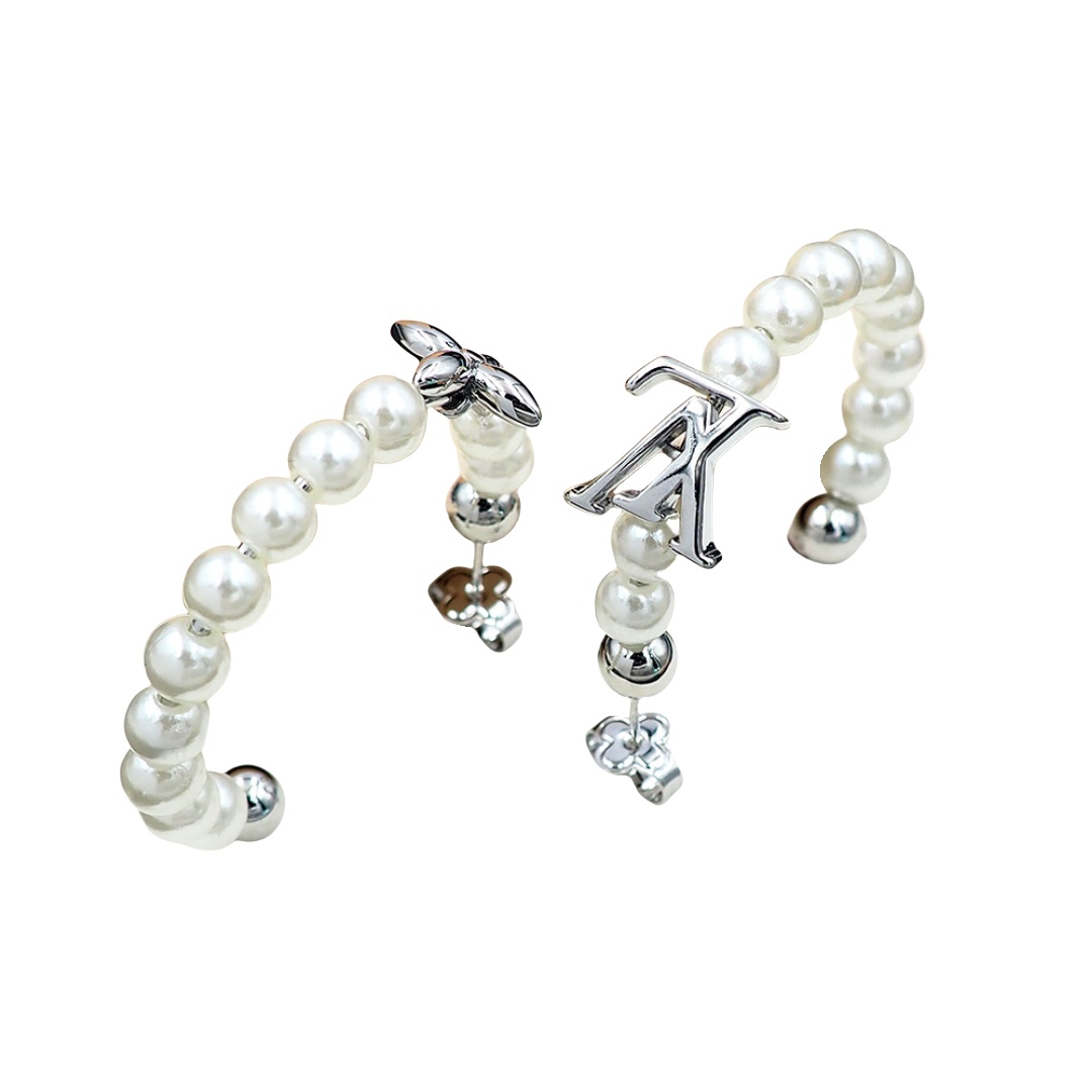 LVE144 Louis vuitton MY LV Pearl earrings - ccjewelryacc