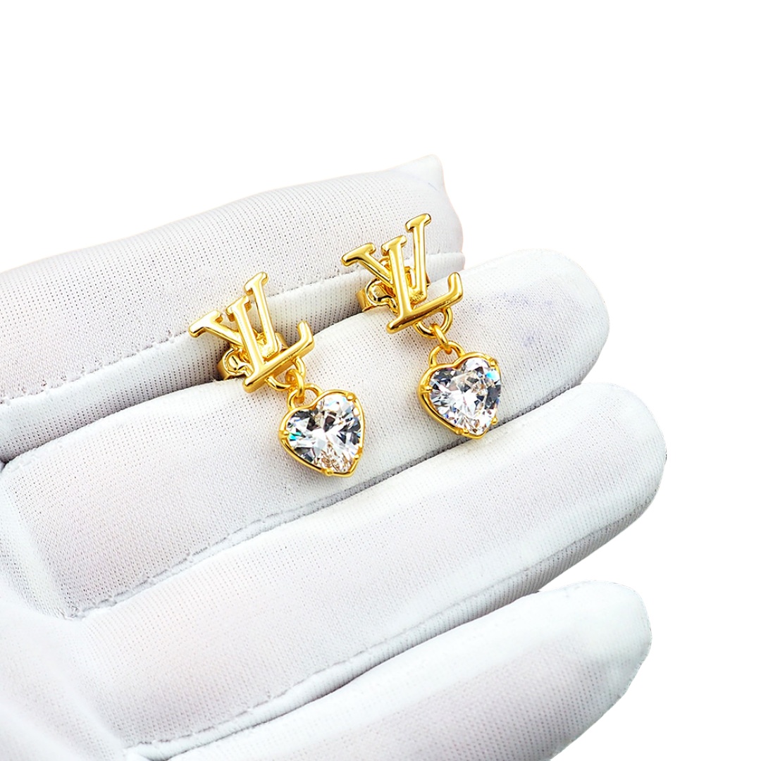 LVE143 louis vuitton LV Iconic Heart earrings for women - ccjewelryacc