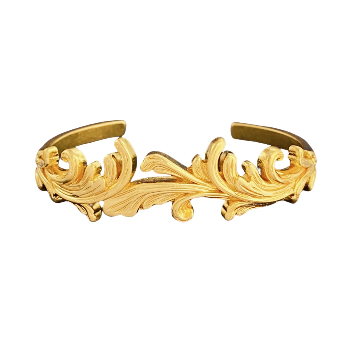 VSS033 Versace vintage Gold bracelet cuff - ccjewelryacc