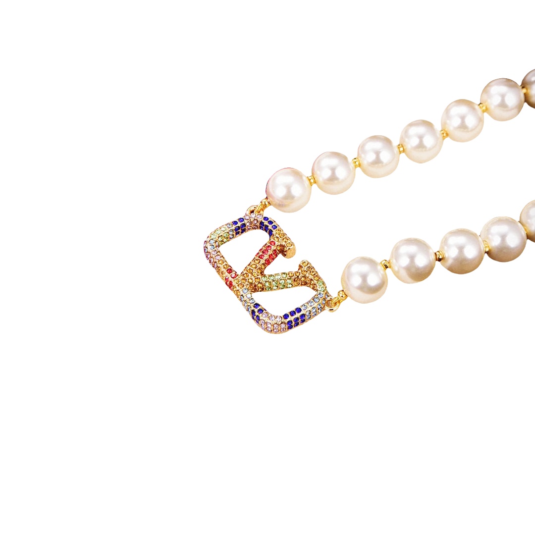 VTN003 Valentino Garavani pearl choker necklace - ccjewelryacc