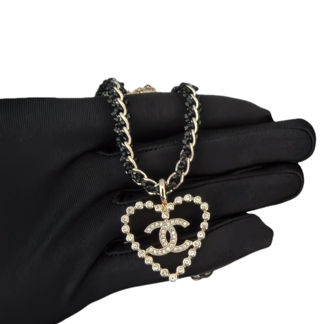 CCN113 Chanel heart pendant necklace - ccjewelryacc