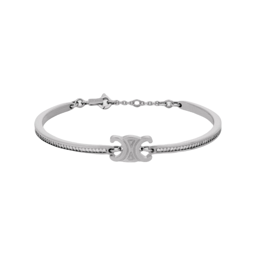 CLS010 Celine Triomphe Sparkle bracelet - ccjewelryacc