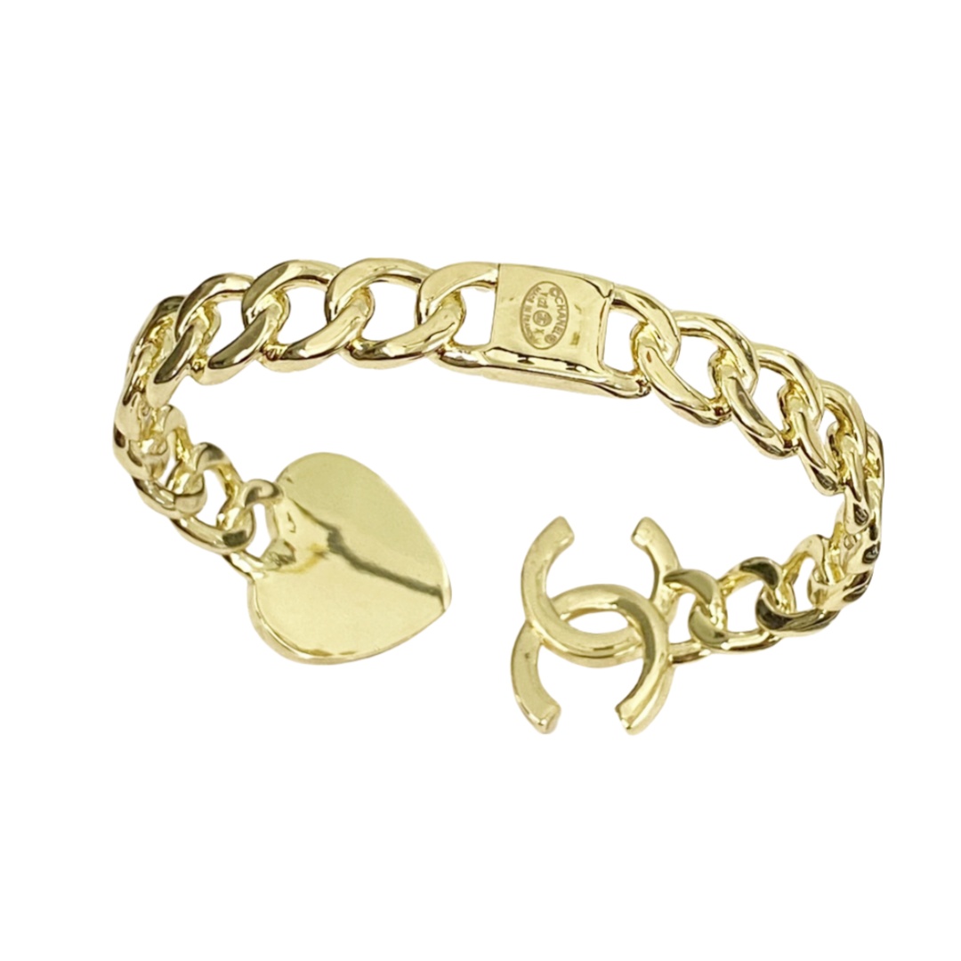 CCS043 Metal chain Heart CC Bracelet - ccjewelryacc