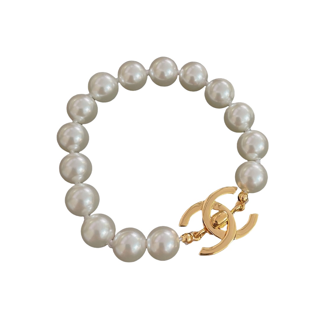 CCN528 Chanel pearl choker necklace - ccjewelryacc