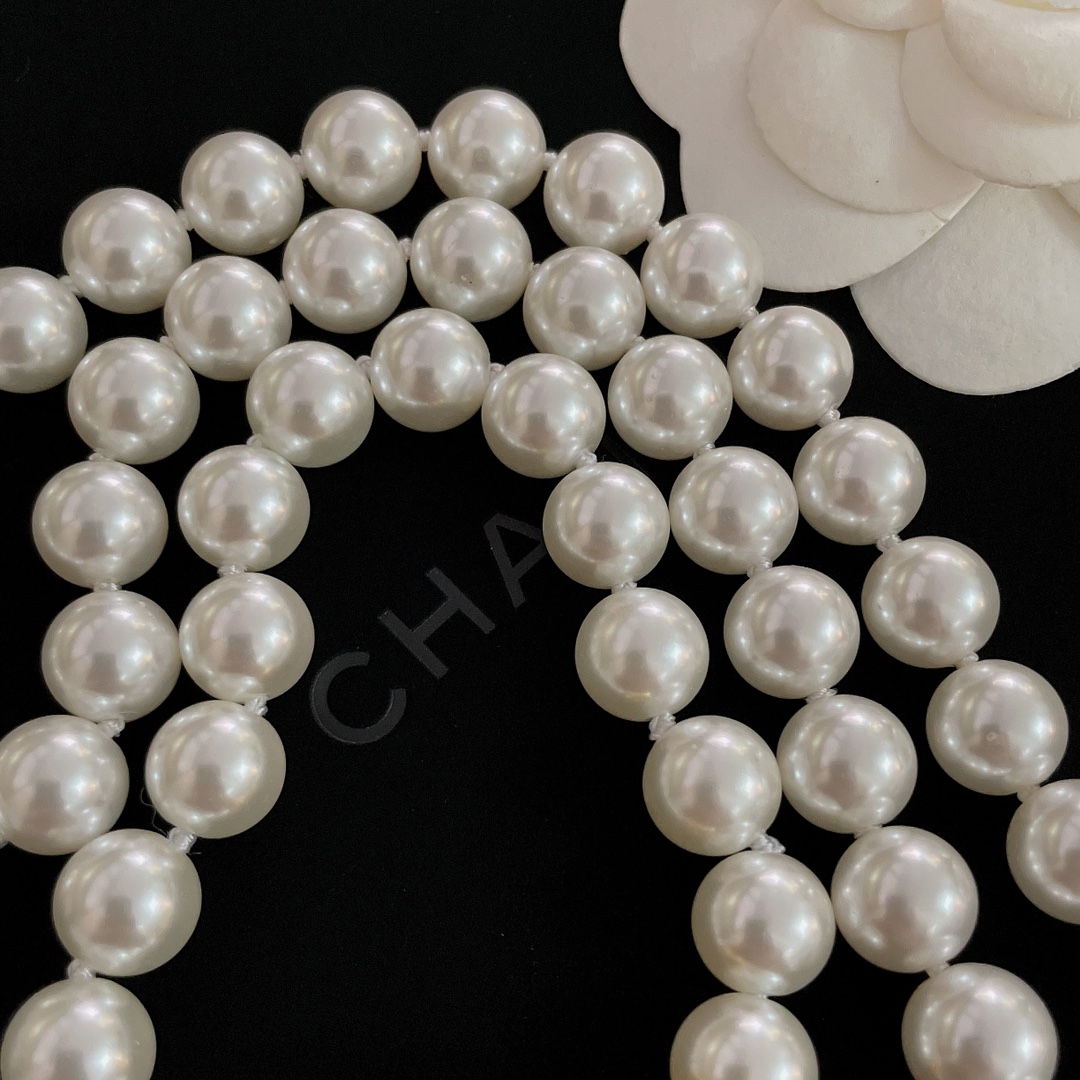 CCN528 Chanel pearl choker necklace - ccjewelryacc