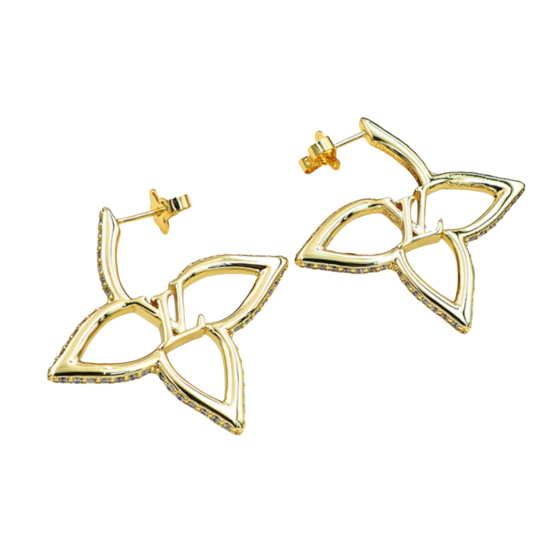 LVE152 Louis vuitton LV Slim Flower earrings for women - ccjewelryacc