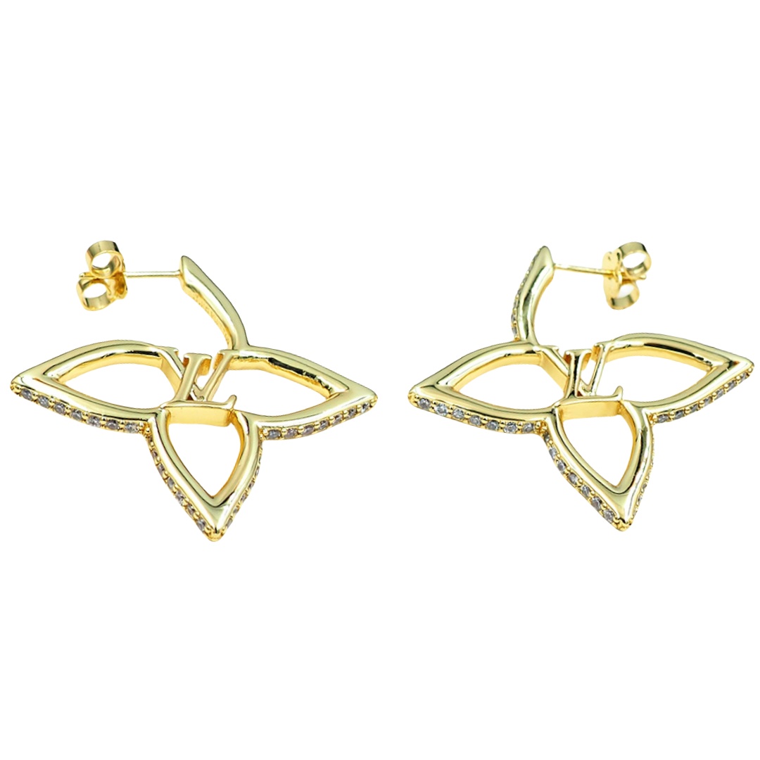 LVE152 Louis vuitton LV Slim Flower earrings for women - ccjewelryacc