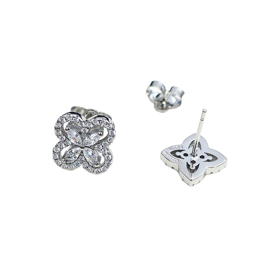LVE150 Louis vuitton LV Iconic diamond stud earrings - ccjewelryacc