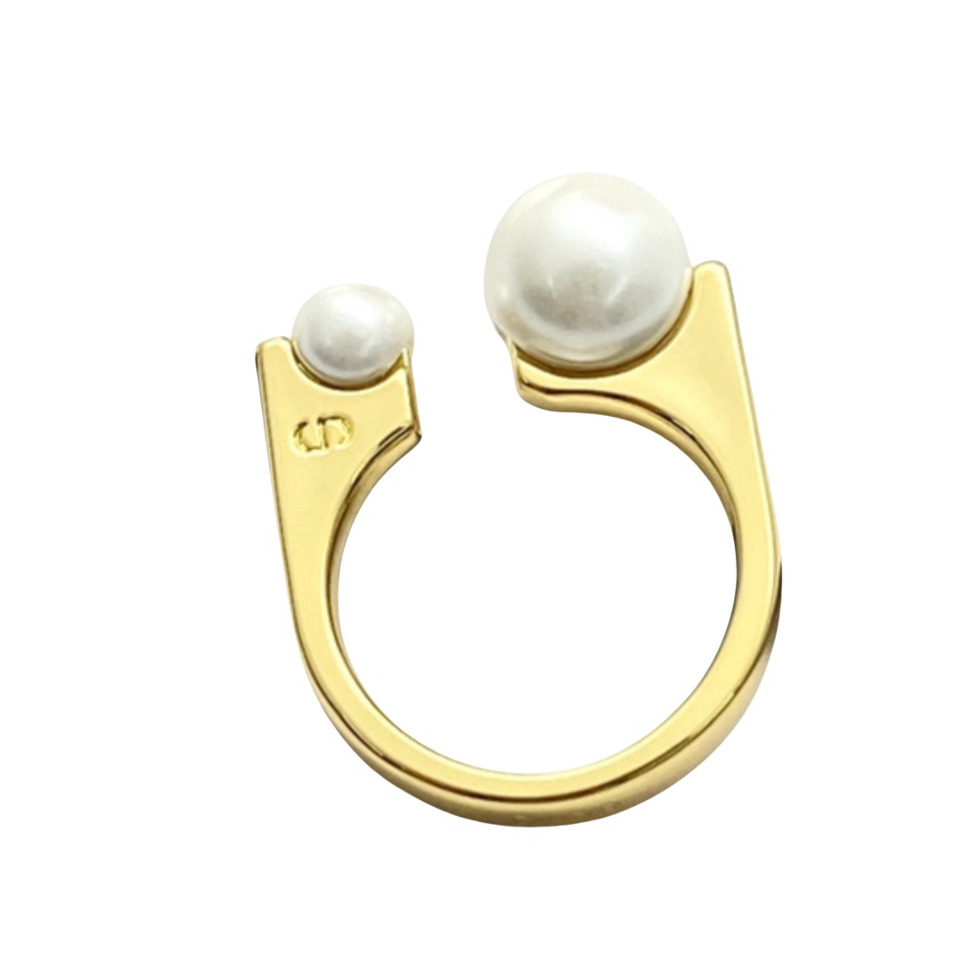CDR044 Dior pearl ring - ccjewelryacc