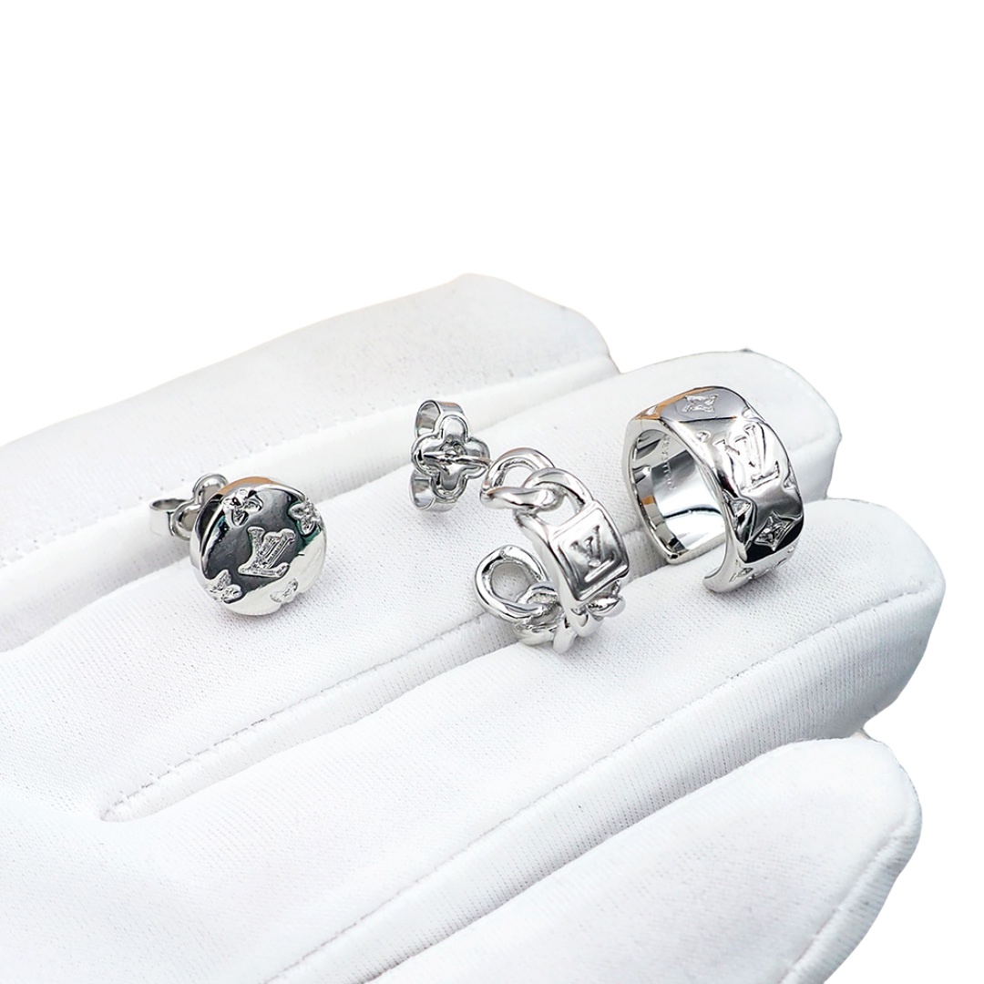 LVE156 Louis vuitton M01785 LV Mosaic earring and ear cuff - ccjewelryacc