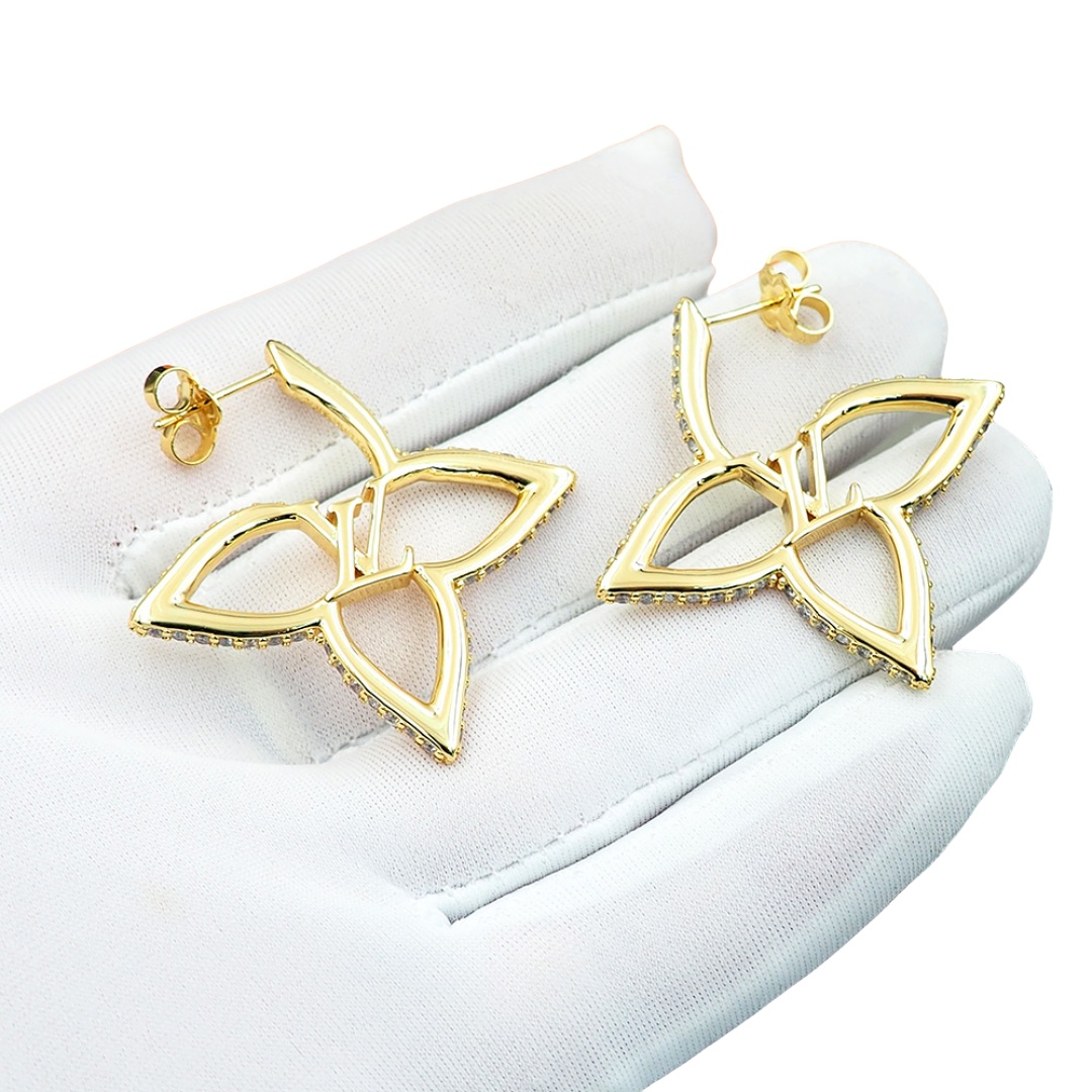 LVE152 Louis vuitton LV Slim Flower earrings for women - ccjewelryacc