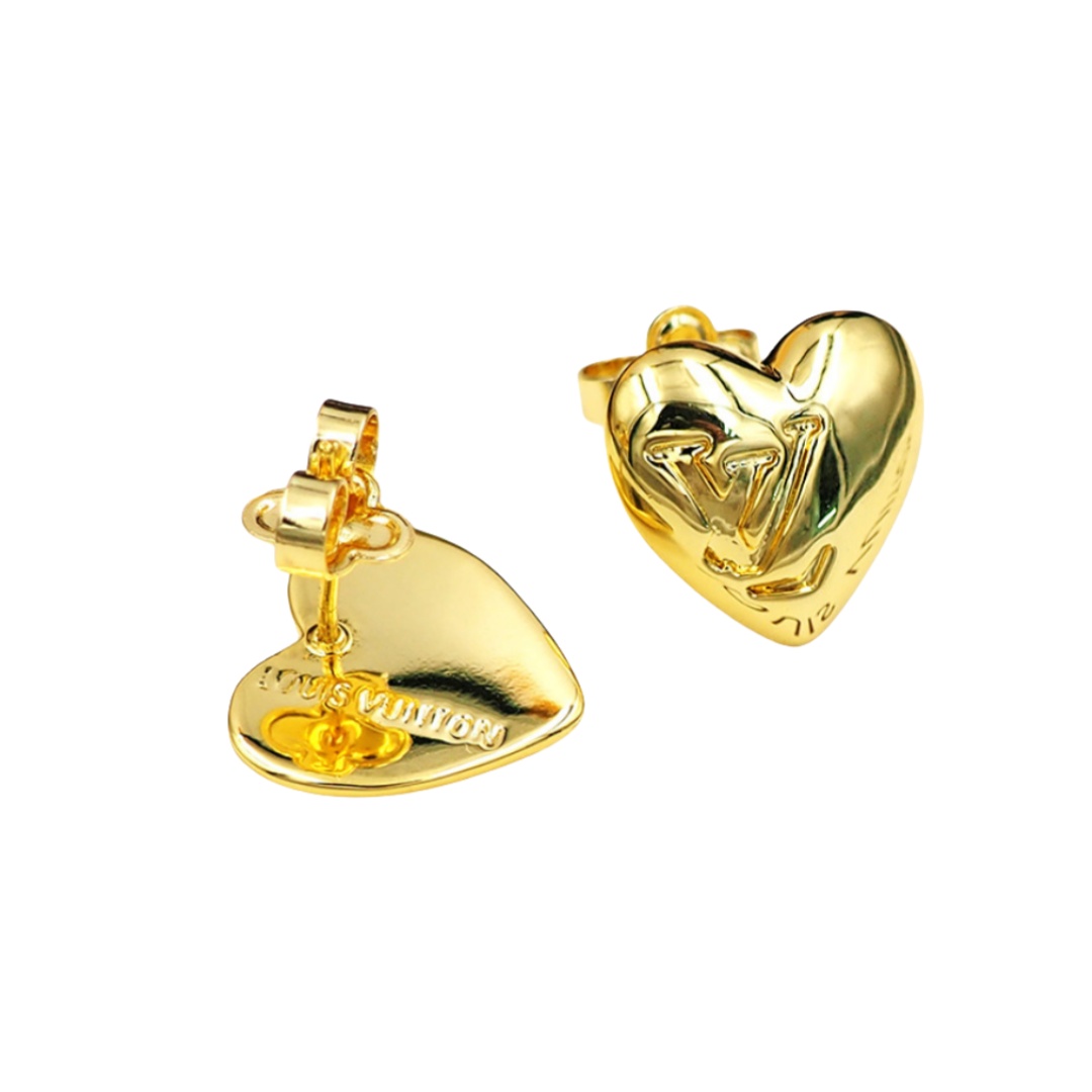 LVE146 Louis vuitton Blooming Heart stud earrings - ccjewelryacc