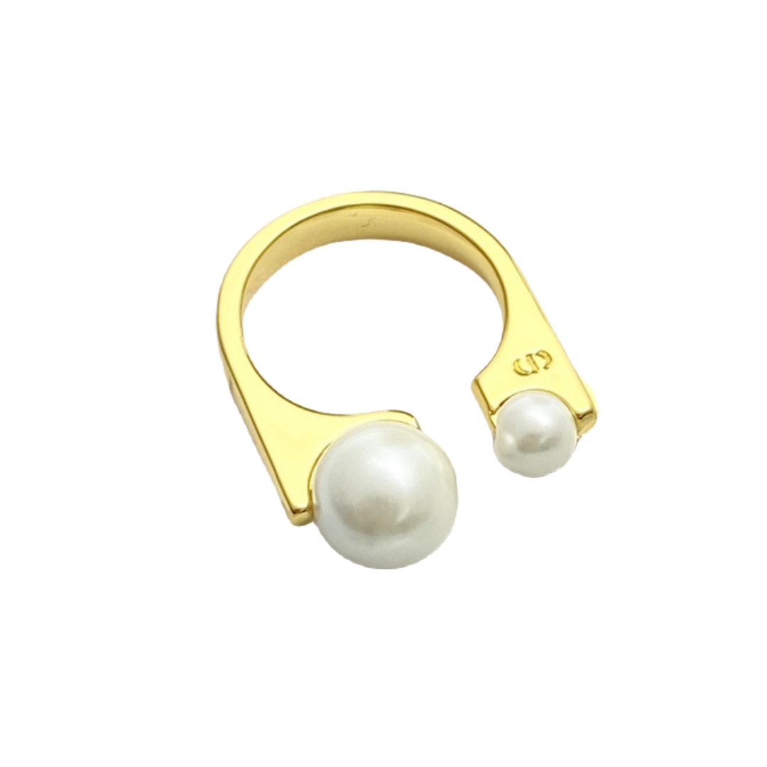 CDR044 Dior pearl ring - ccjewelryacc
