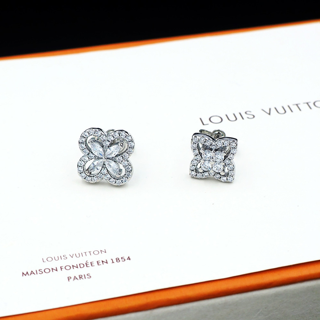 LVE150 Louis vuitton LV Iconic diamond stud earrings - ccjewelryacc