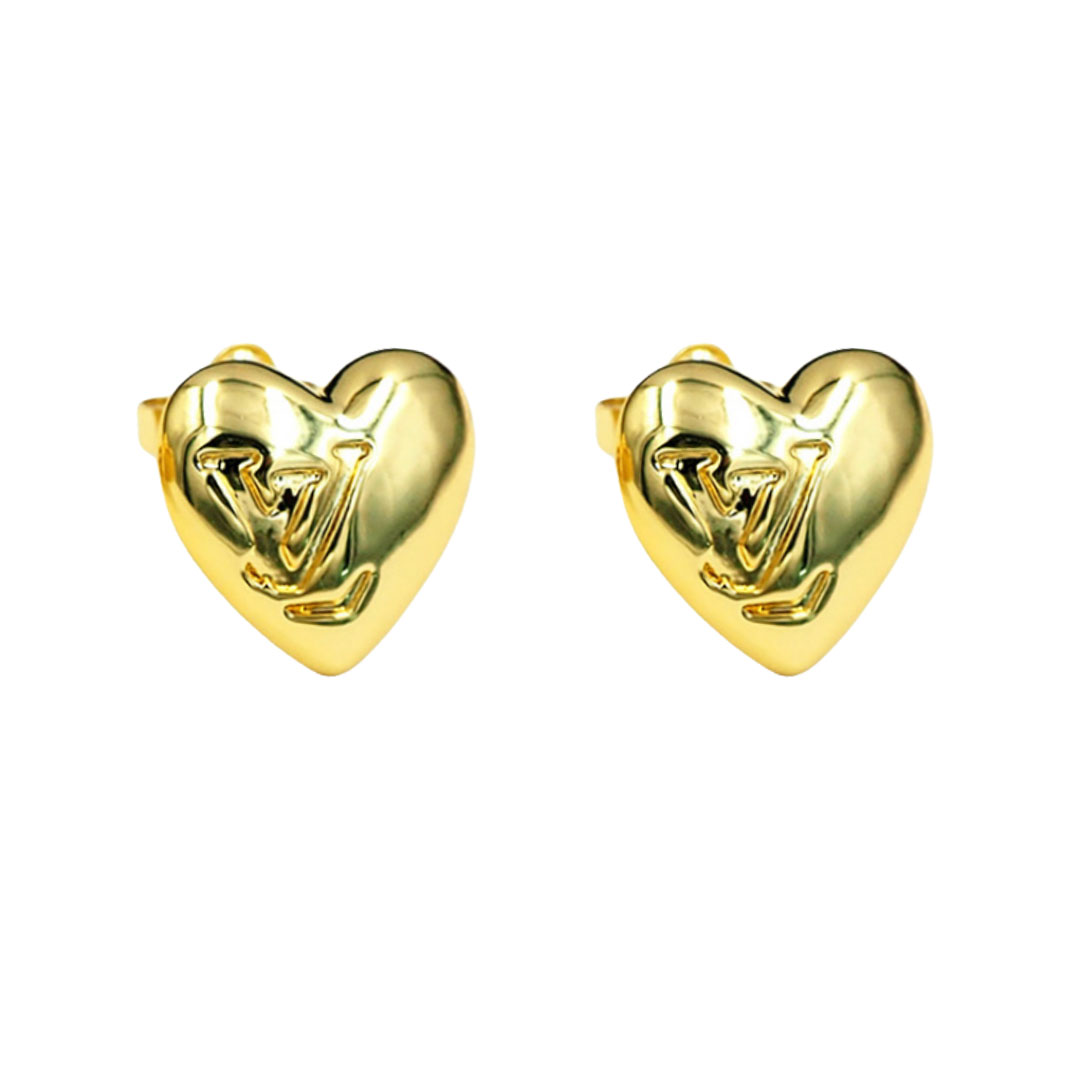 LVE146 Louis vuitton Blooming Heart stud earrings - ccjewelryacc